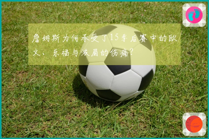 詹姆斯为何承受了15季后赛中的欧文、乐福与浓眉的伤痛？